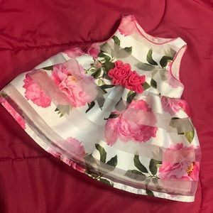 Mia & Mimi Floral Dress with pink flowers